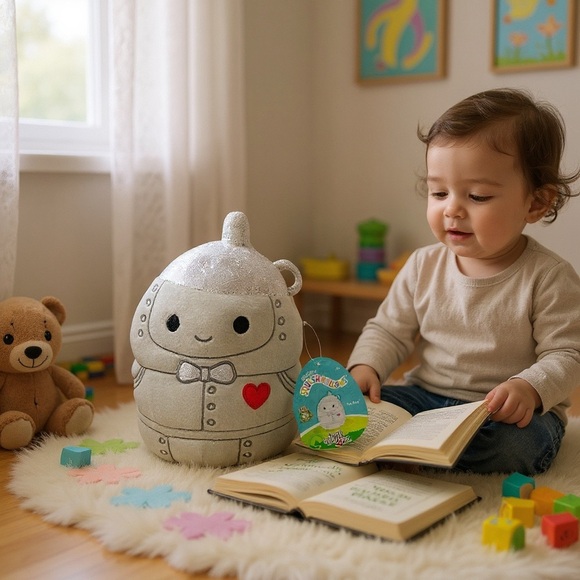 TIN MAN WIZARD OF OZ Squishmallows 85th Anniversary 8” Soft Plush Figure Toy - Picture 14 of 15